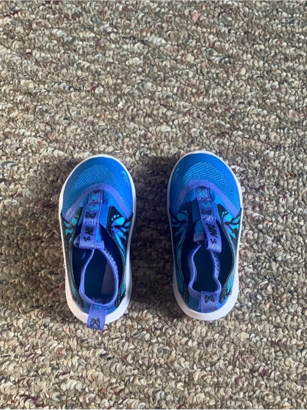 Nike Kids Blue & Teal Slip-On Sneakers